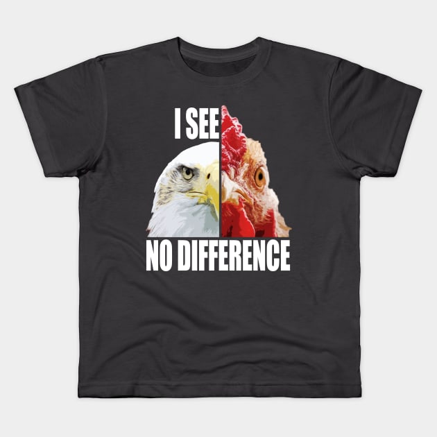 I See No Difference T Shirt for Vegans Kids T-Shirt by monsieurfour